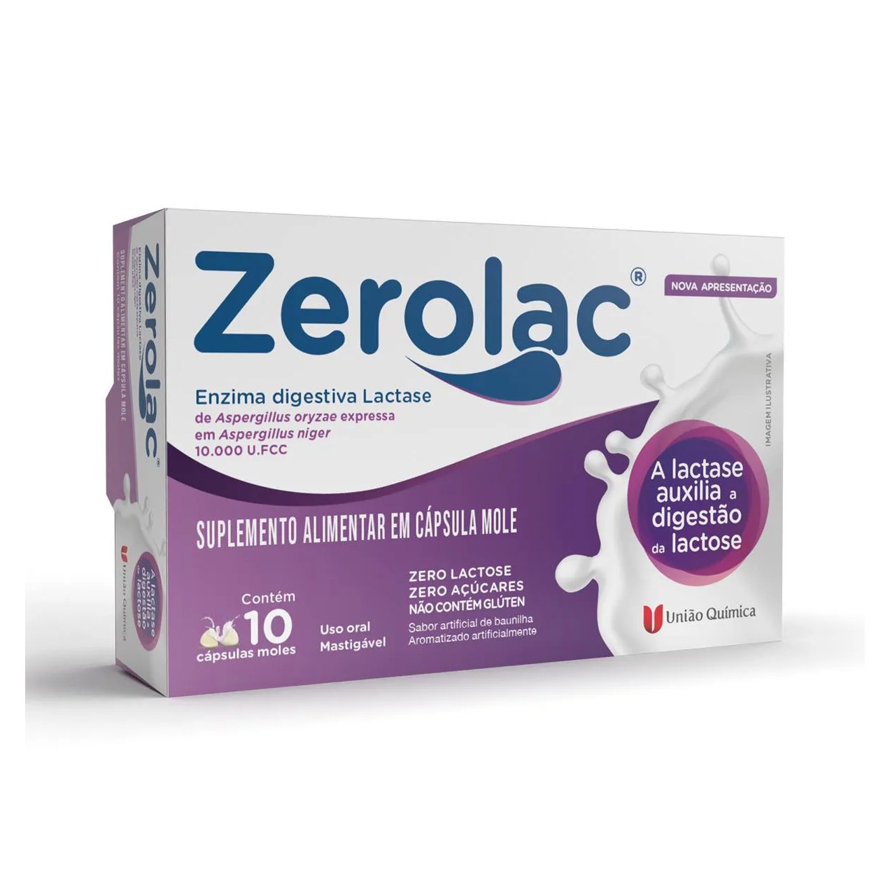 Zerolac 10000FCC 10 cápsulas moles