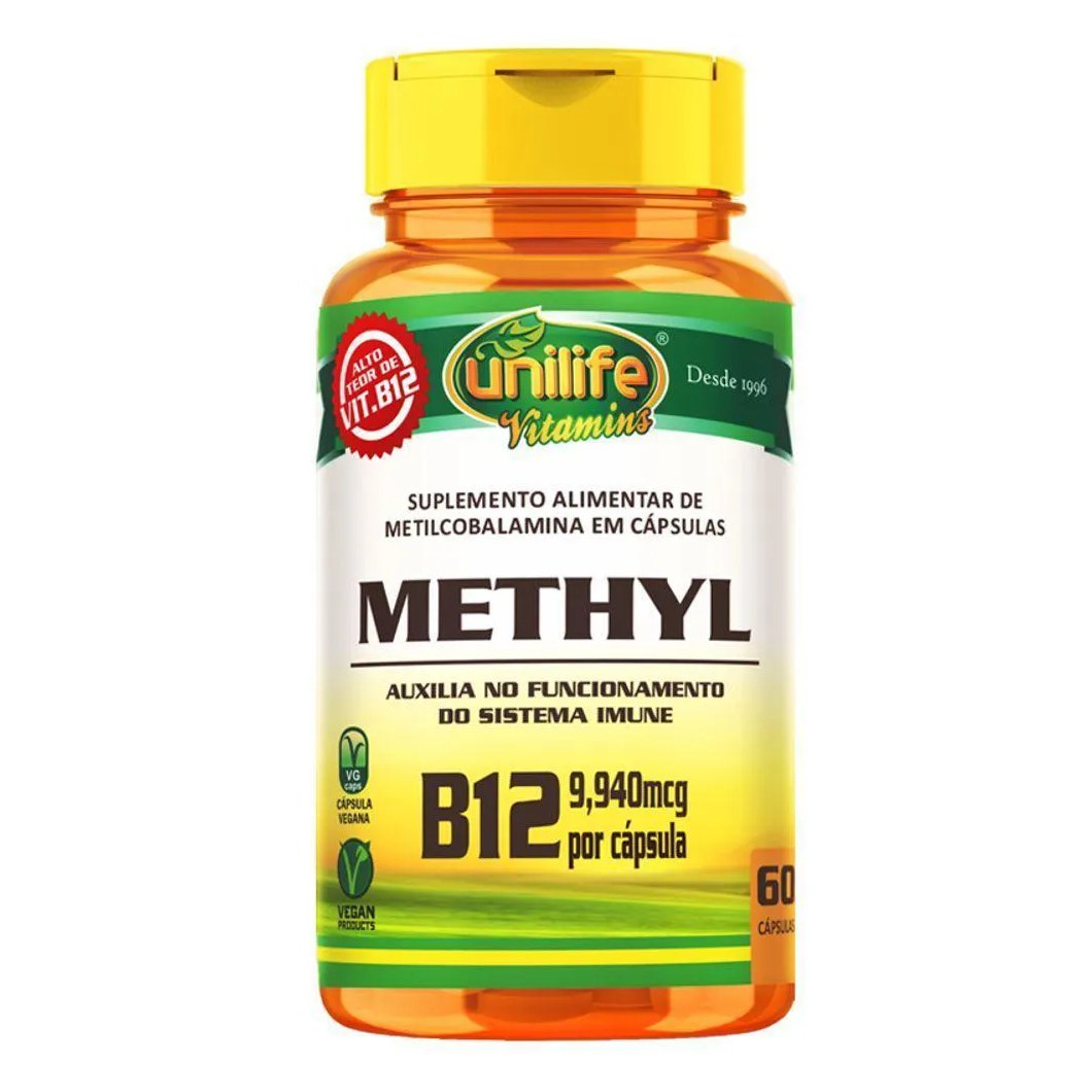 Vitamina B12 ? Metilcobalamina Unilife 60 cápsulas