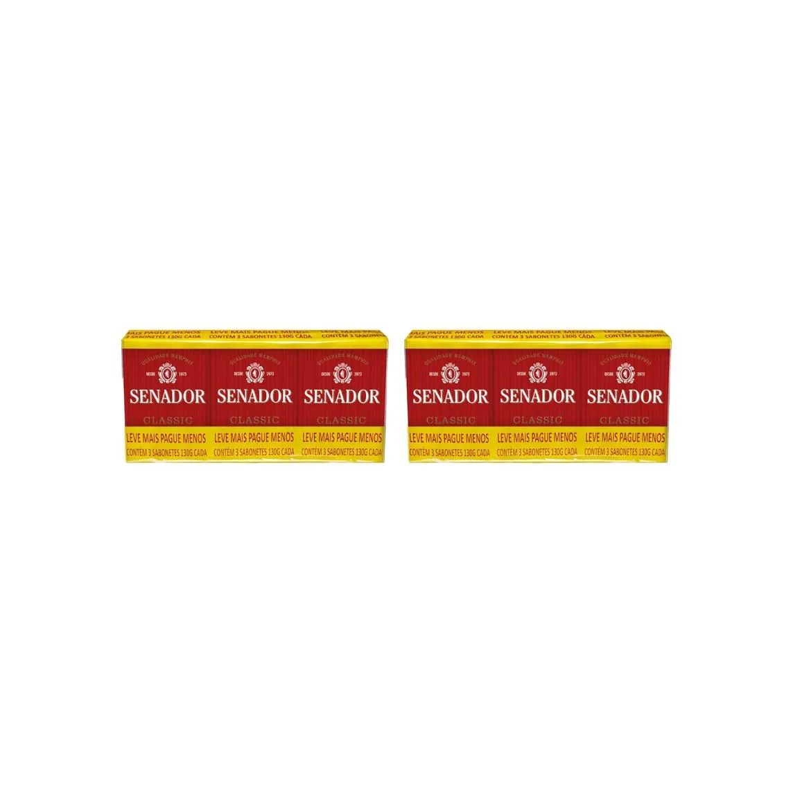 Kit Sabonete Senador 130g Classic com 3un - Kit C/2un