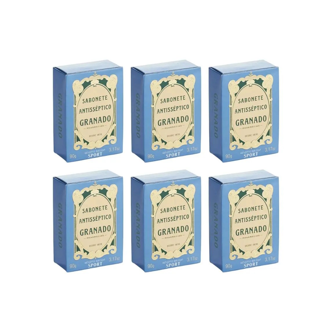 Sabonete Granado 90g Antiseptico Sport - Kit C / 6un
