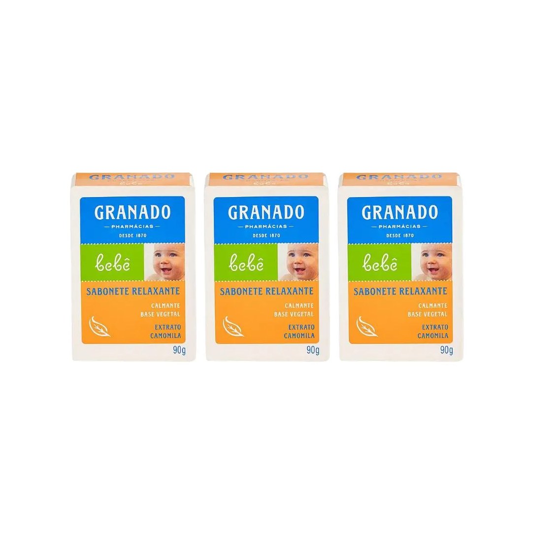 Sabonete Granado Baby 90g Camomila - Kit C / 3un