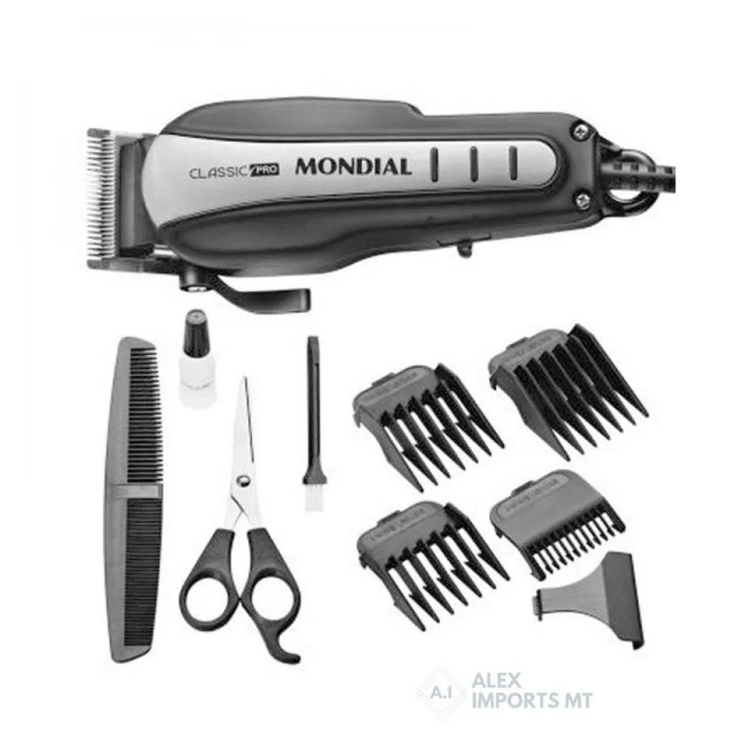 Máquina Corta Cabelo 10 Watts Mondial Maquininha Metal