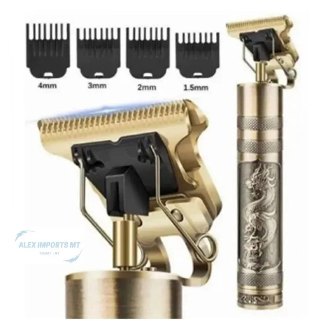Máquina Corta Cabelo Recarregável Barbeador Usb de Salao