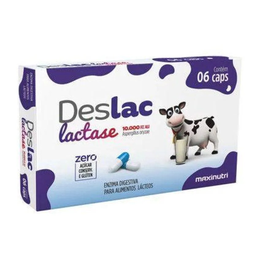 Deslac Lactase 10 000 U Fcc Display 12 X 6 Caps