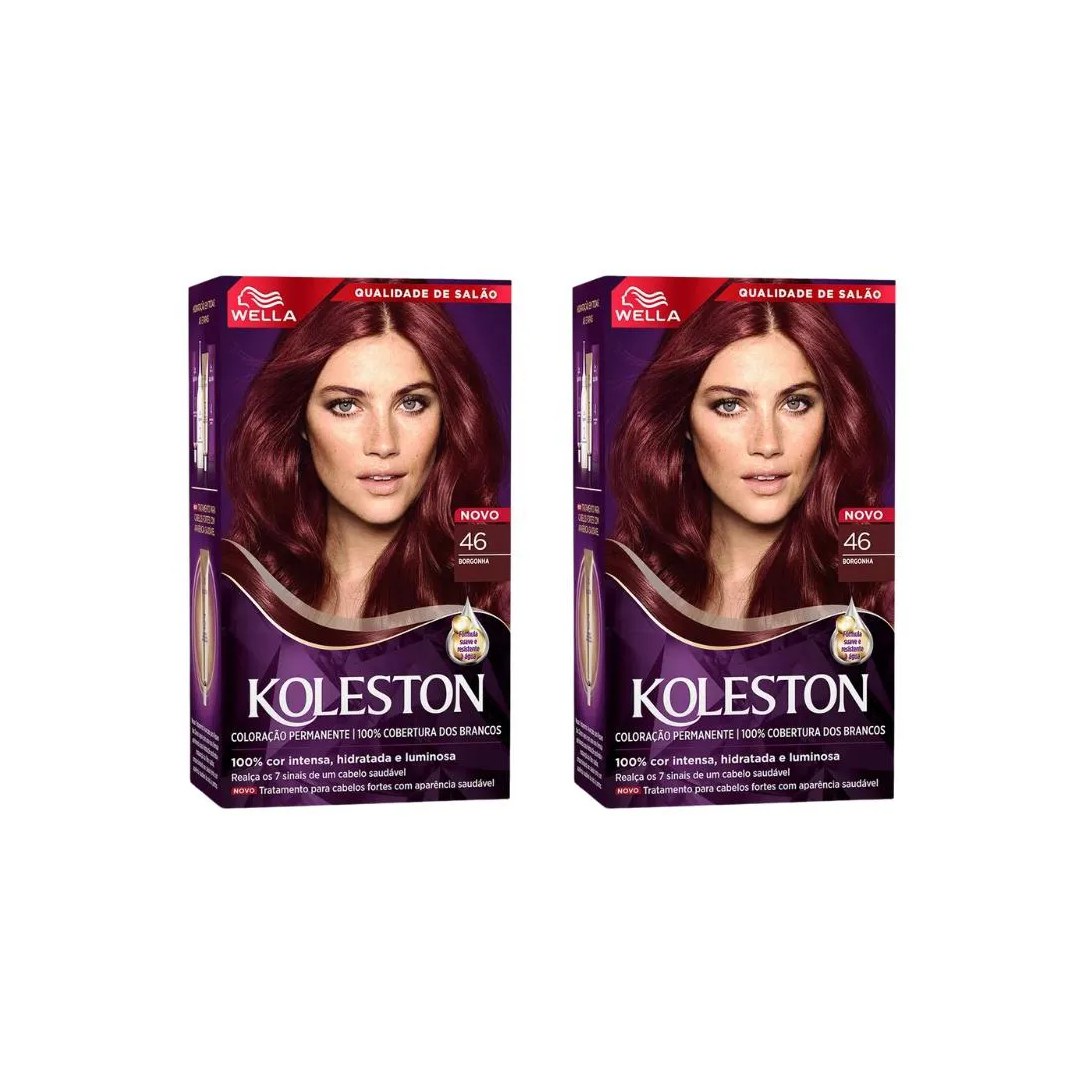 Coloraçao Koleston 46 Borgonha - Kit C / 2un