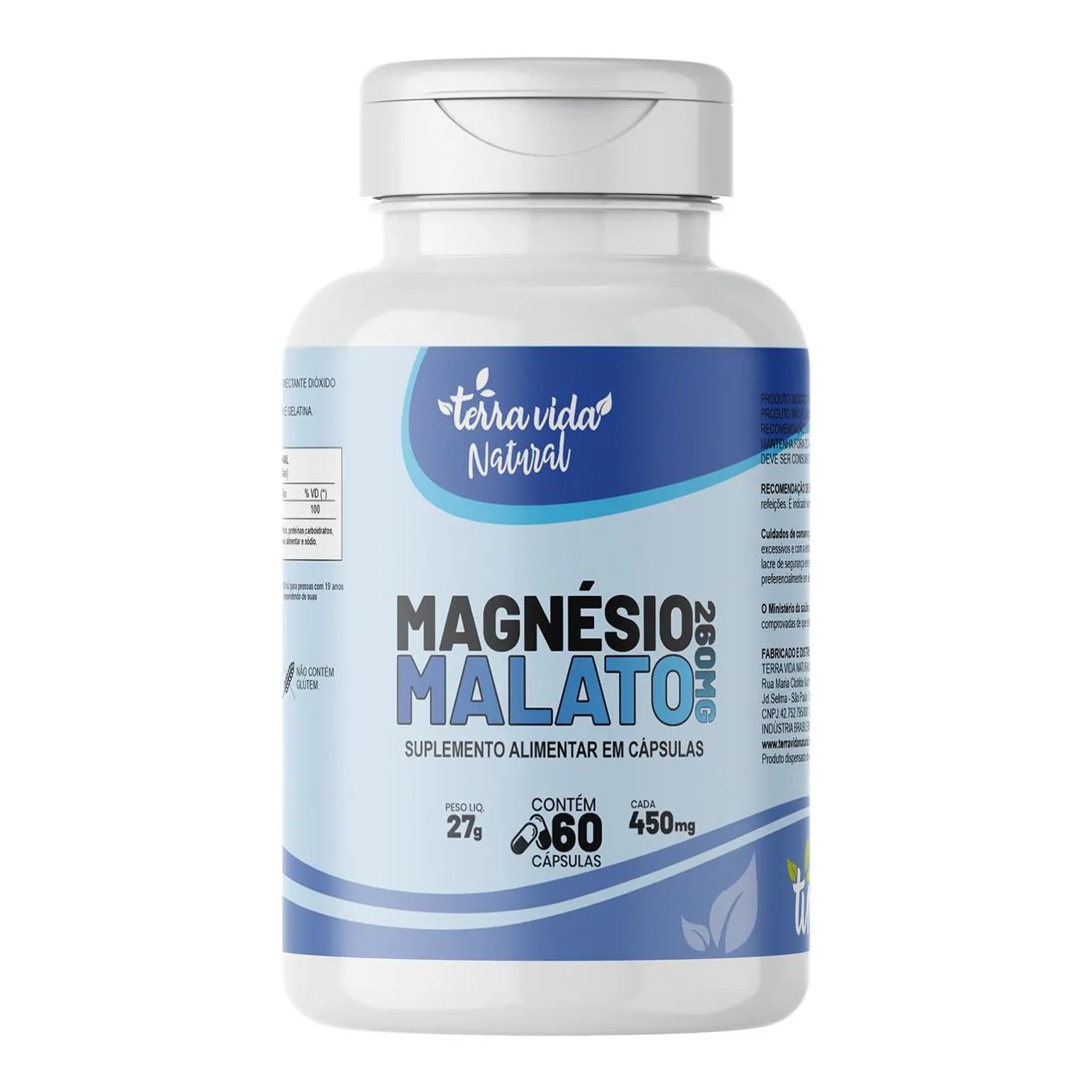 Magnésio Malato - Dimalato Puro 100% Original