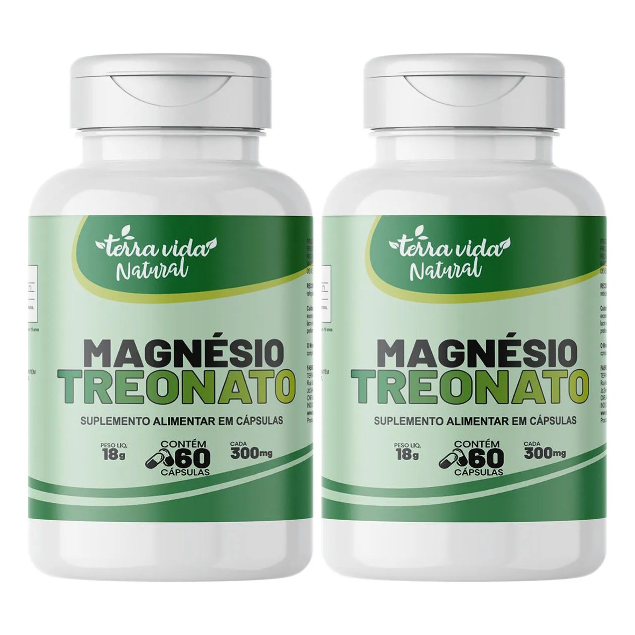 Kit 2 Magnésio Treonato Potencialize o Foco e Memória