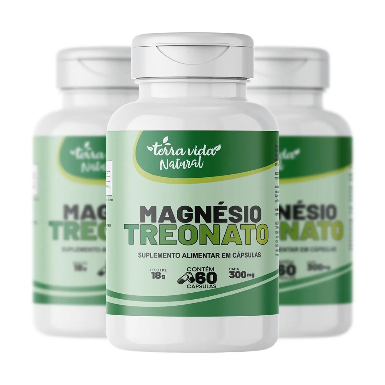 Kit 3 Magnésio Treonato