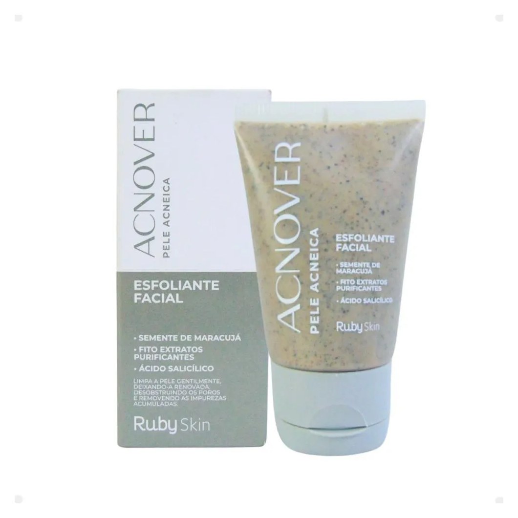 Esfoliante Facial Ruby Skin Acnover Pele Acneica 50g Hb-400