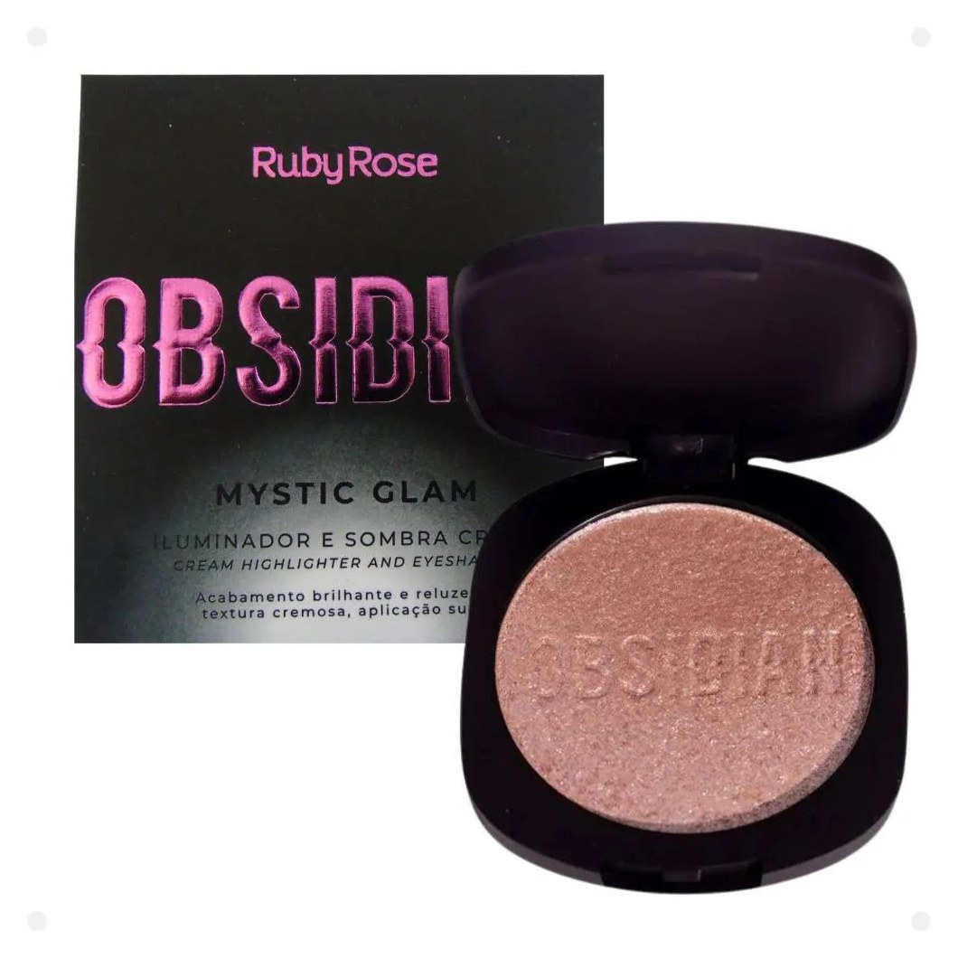 Iluminador e Sombra Cream Ruby Rose Obsidian Mystic Glam Pearl 4,5g Hb-2600-1