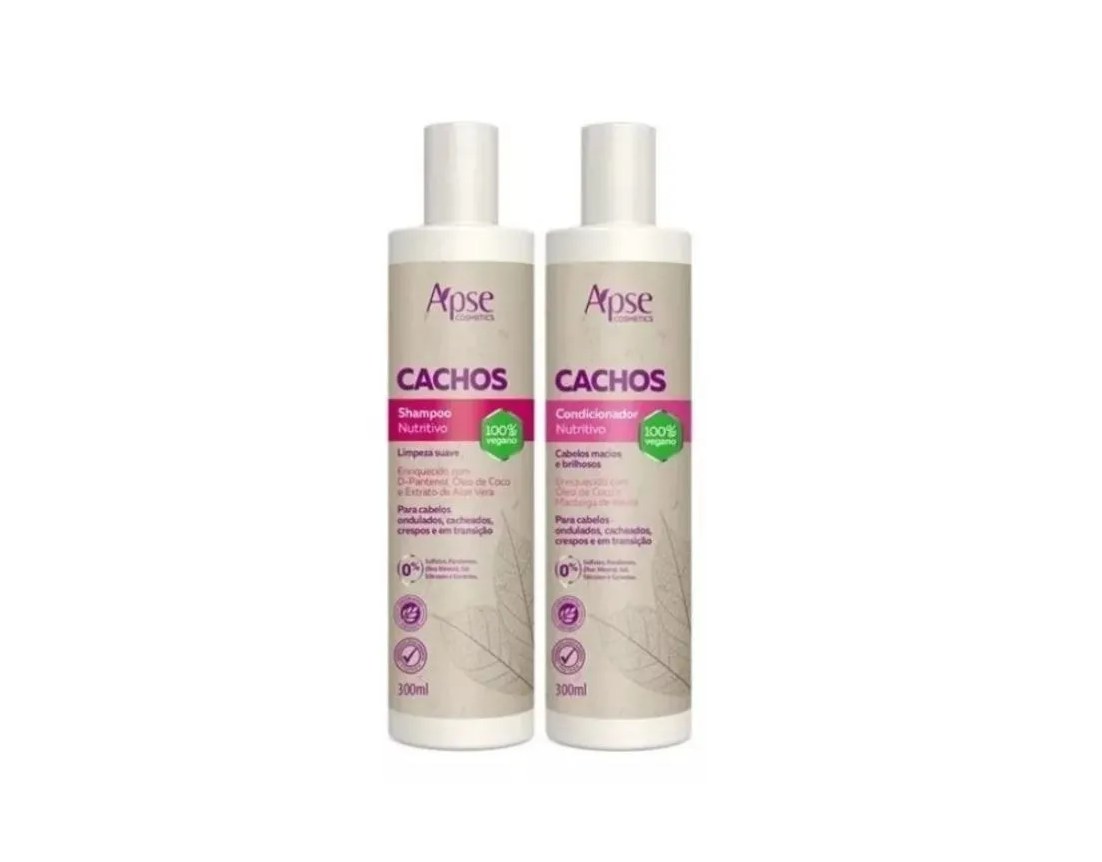 Kit Shampoo e Condicionador Nutritivo Cachos - Apse