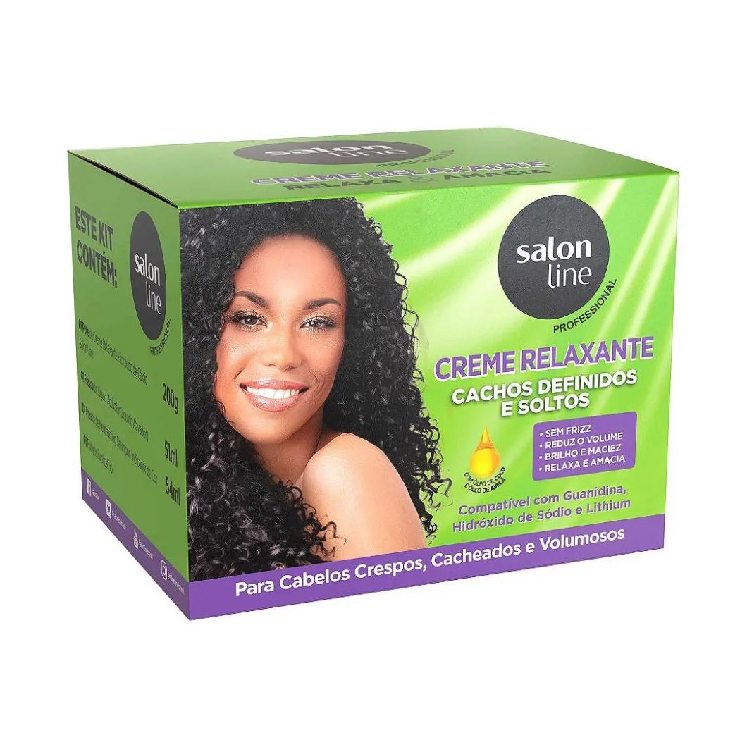 Creme Relaxante Óleo de Coco e Óleo de Avelã 200gr Salon Line