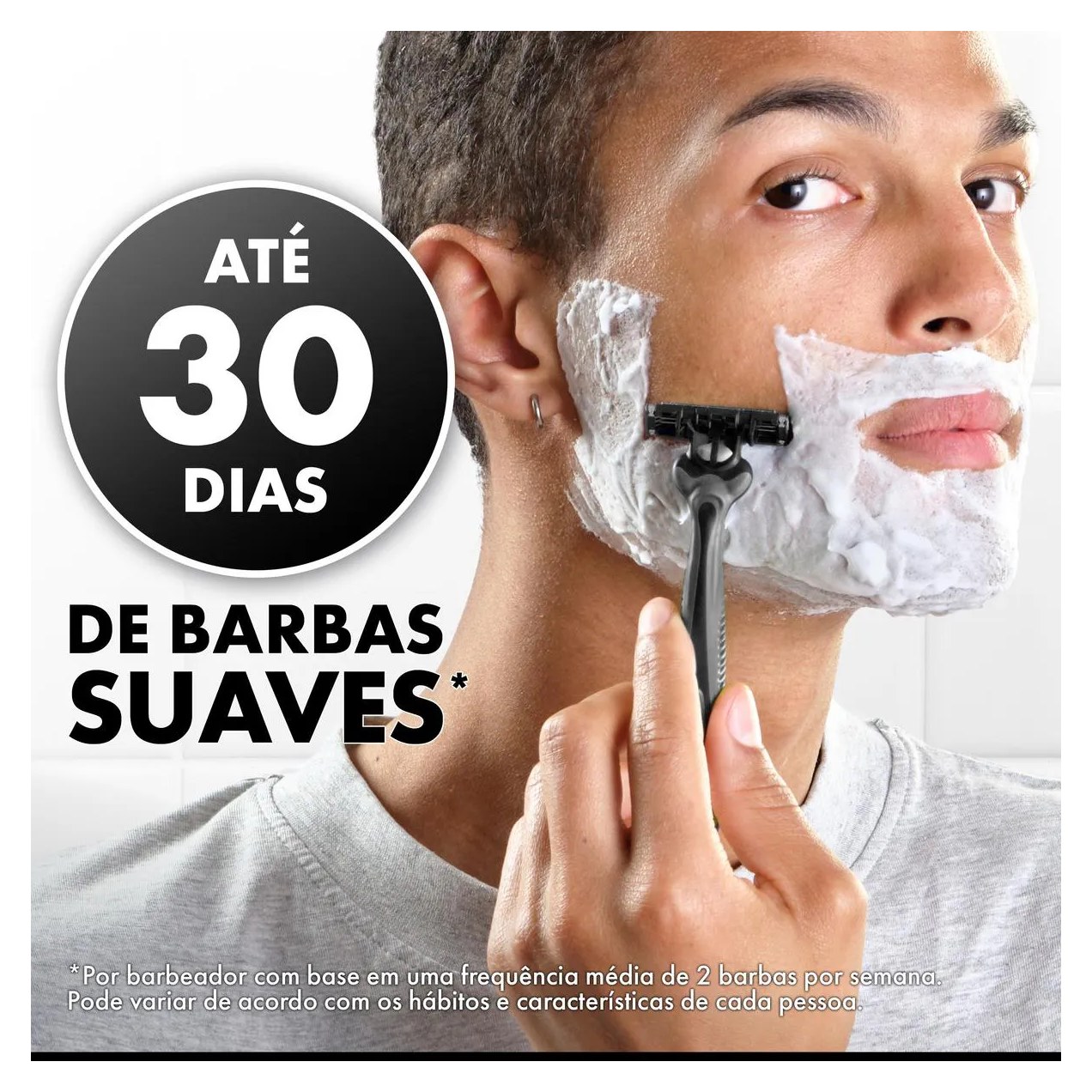 Aparelho de Barbear Descartável Gillette Prestobarba 3 Carvão Ativado 4 unidades