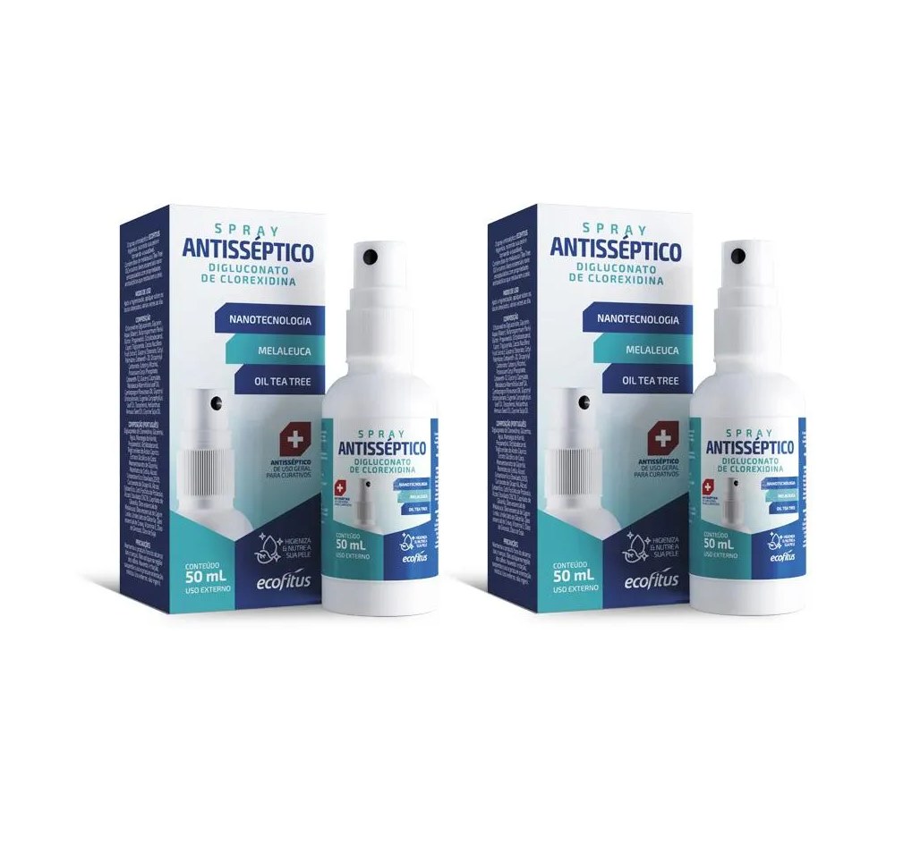 Kit 2 Antisséptico para Curativos 50ml - Ecofítus