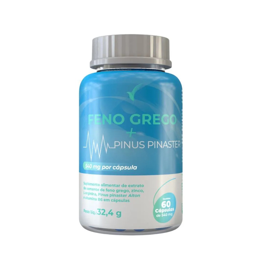 FENO GREGO + PINUS PINASTER + ZINCO + B6 ELEVE LIFE 60 CAPS