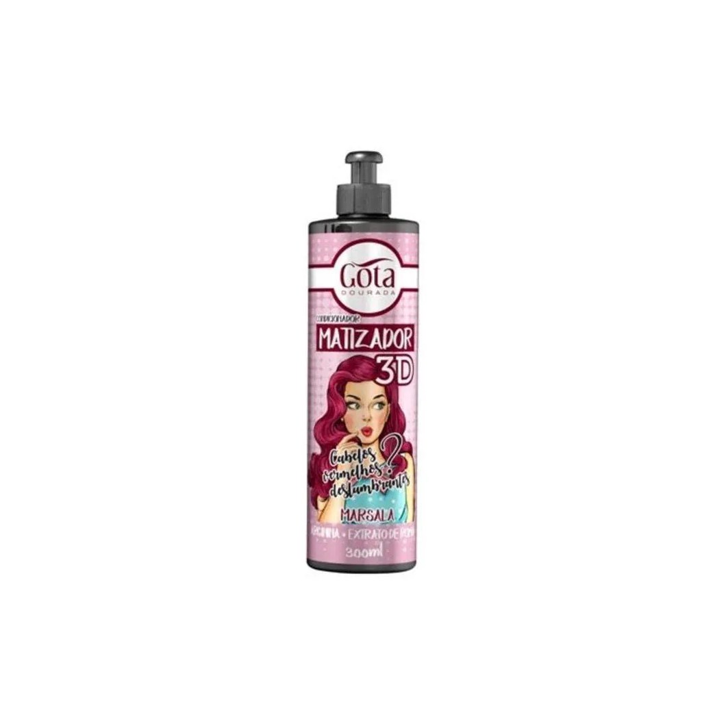 Condicionador Matizador 3d Marsala 120ml Gota Dourada