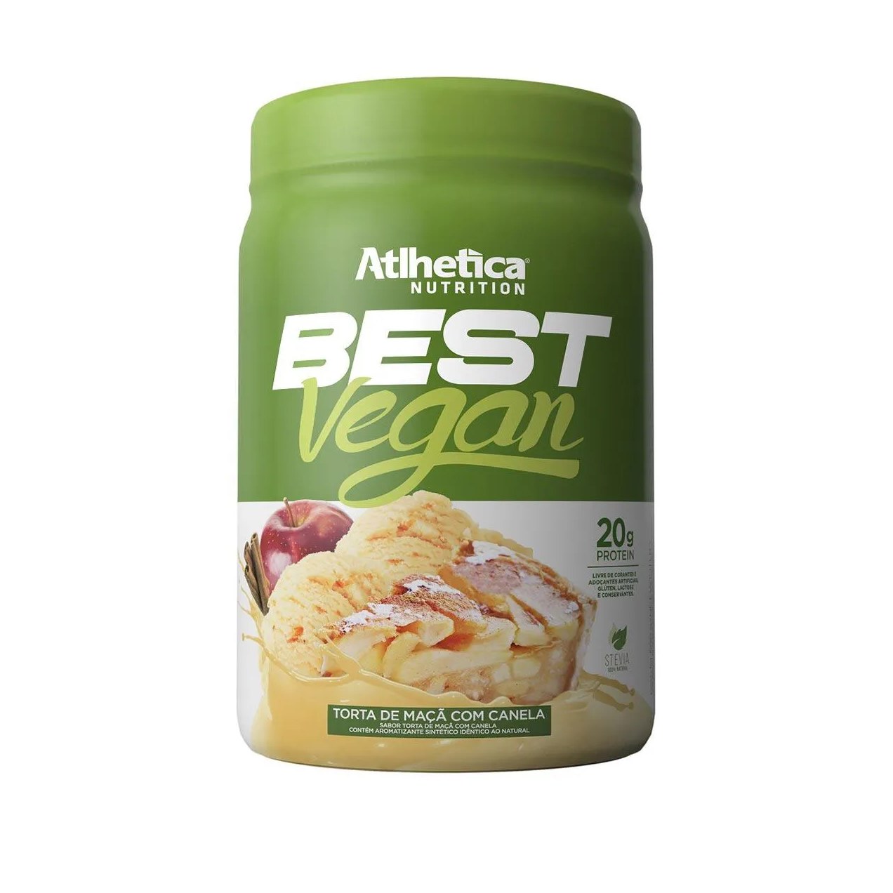 Whey Protein Best Vegan Atlhetica Nutrition Torta de Maçã com Canela 500g