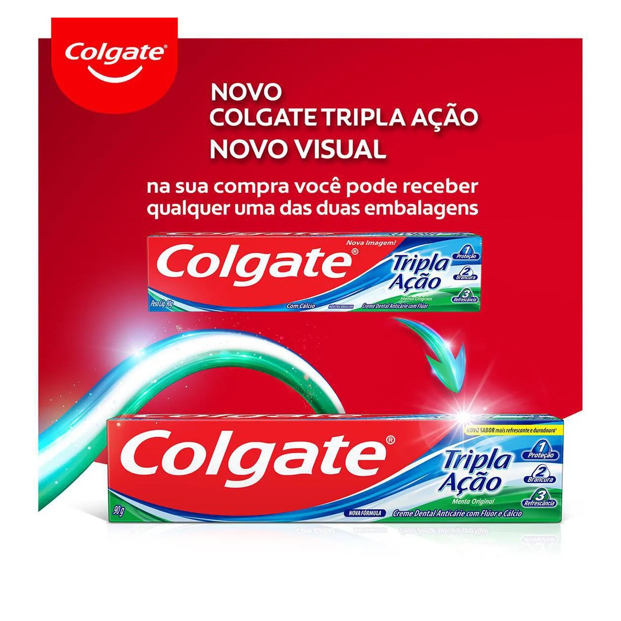 Creme Dental Colgate Tripla Ação Anticárie Menta Original 90g