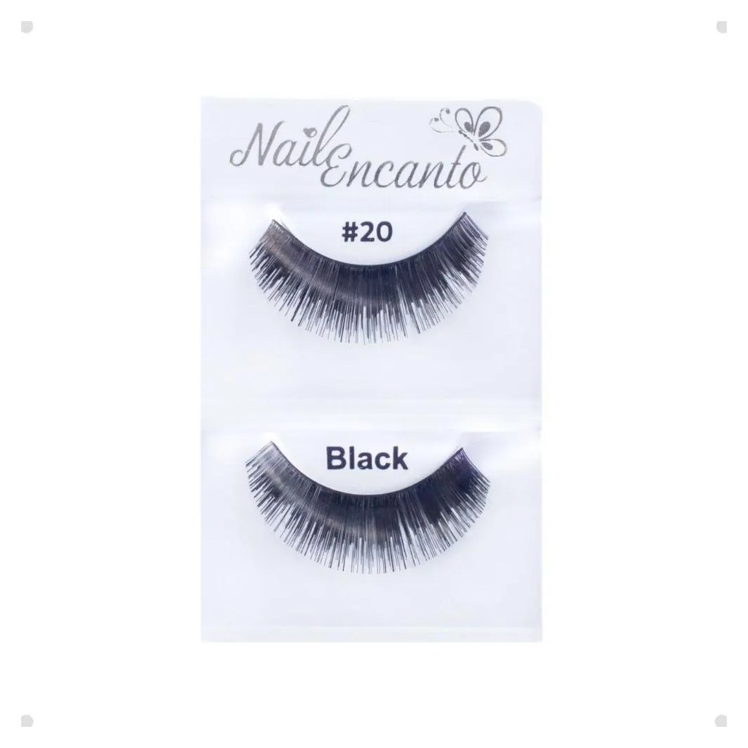 Cílios Postiços Nail Encanto Black #20 Ne304