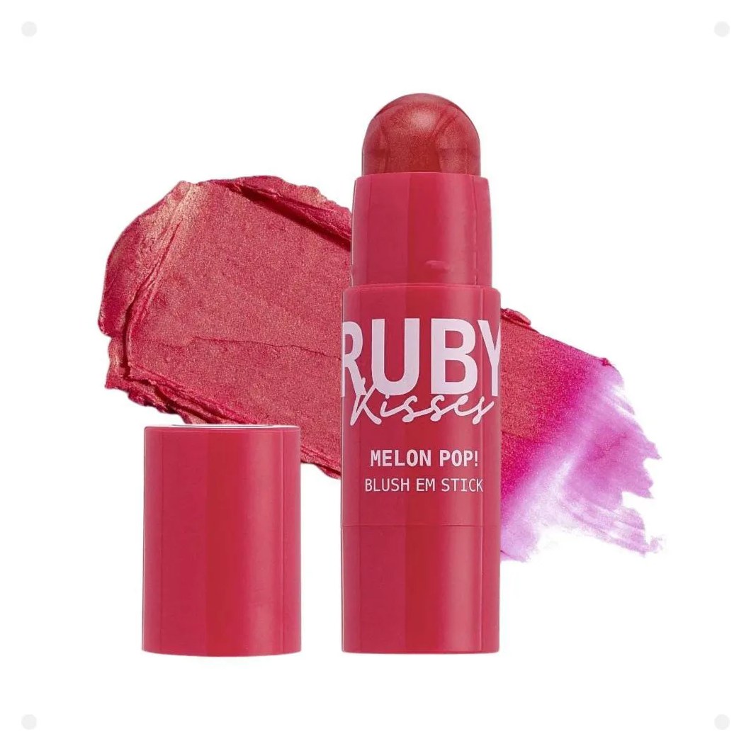 Blush em Stick Ruby Kisses Melon Pop! 01 Flamingo Pop Mbs01b