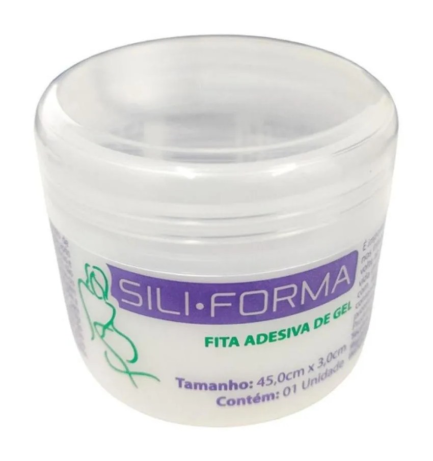 Fita de Gel para Cicatrizes e Quelóides 45cmx3cm Siliforma