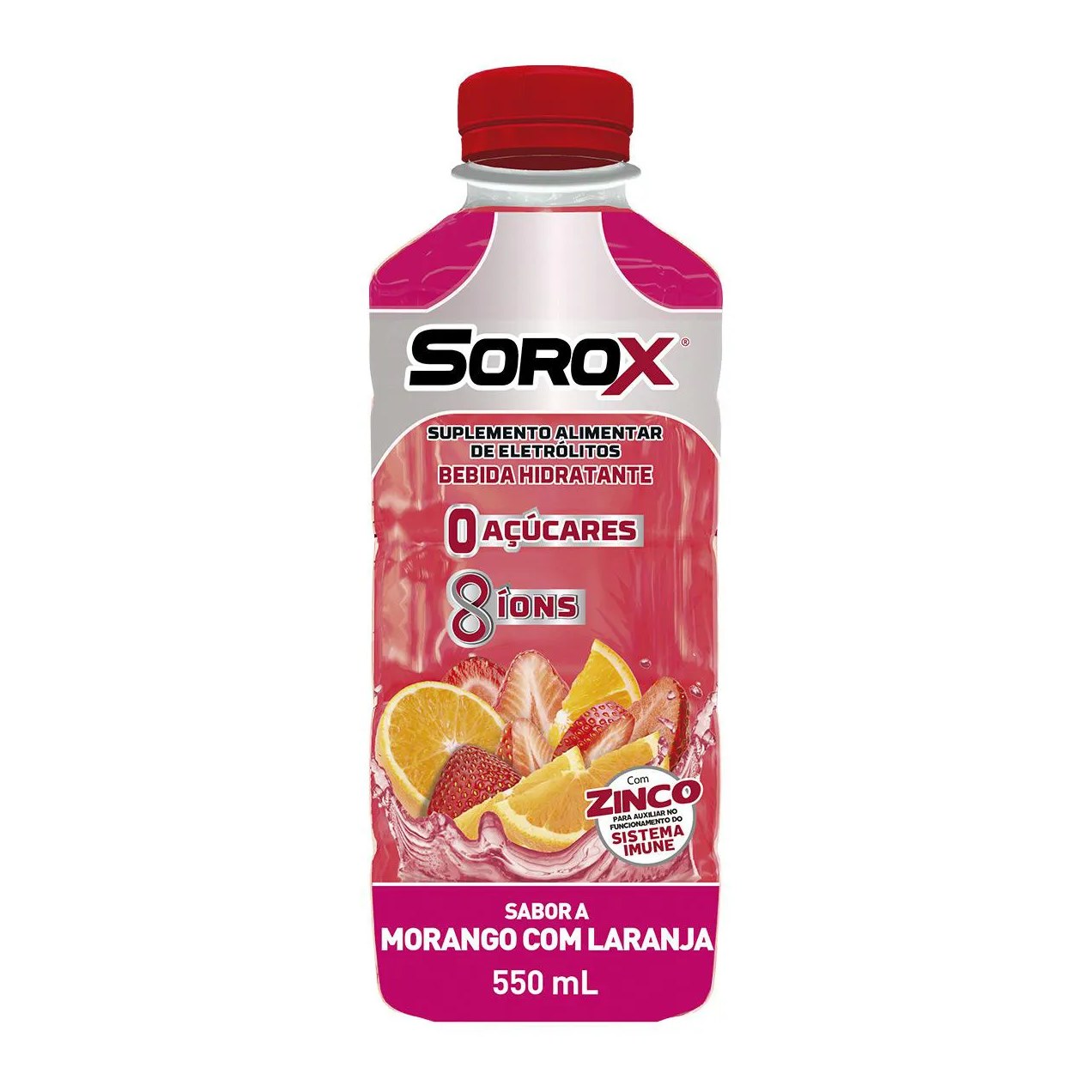 Isotônico Sorox Morango com Laranja 550ml