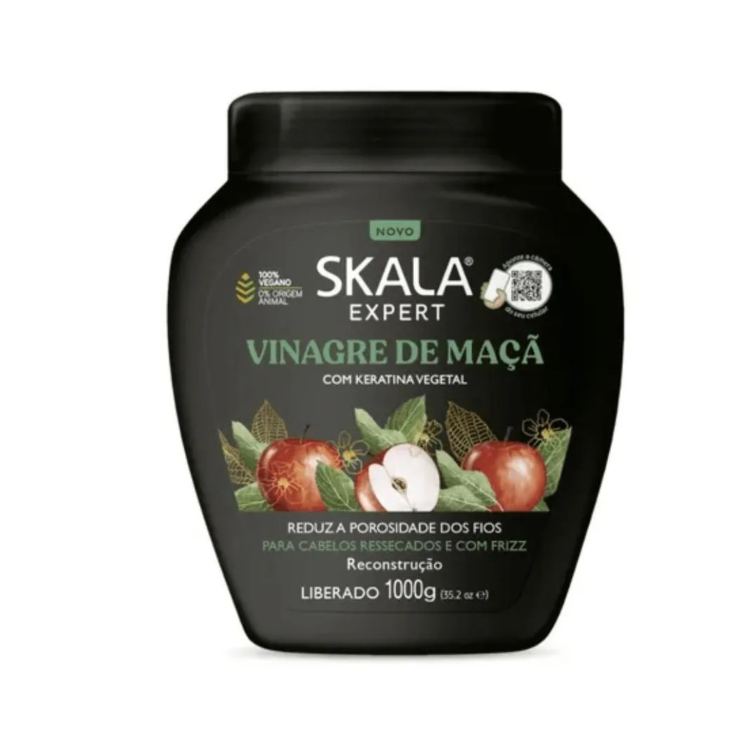 Creme de Tratamento Skala 1kg Vinagre de Maca com Keratina