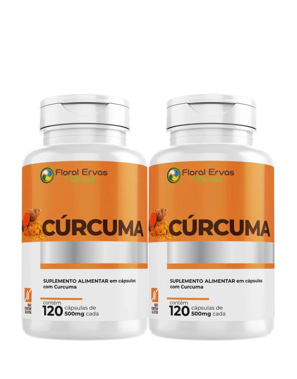 Curcuma 500mg 120 Capsulas - Curcumina Concentrada