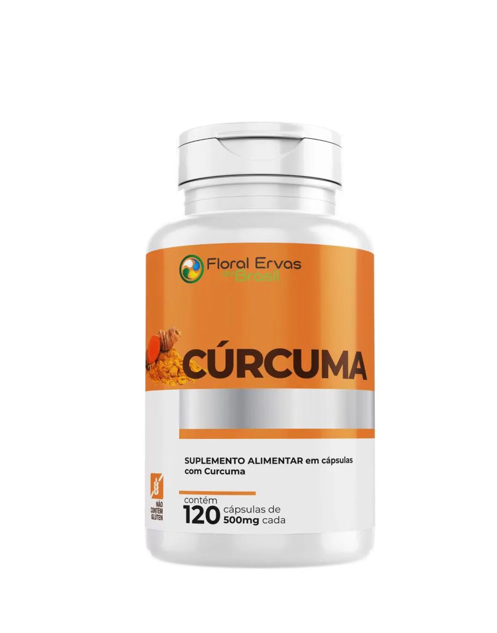 Curcuma Longa 120 Capsulas 500mg Açafrão da Terra