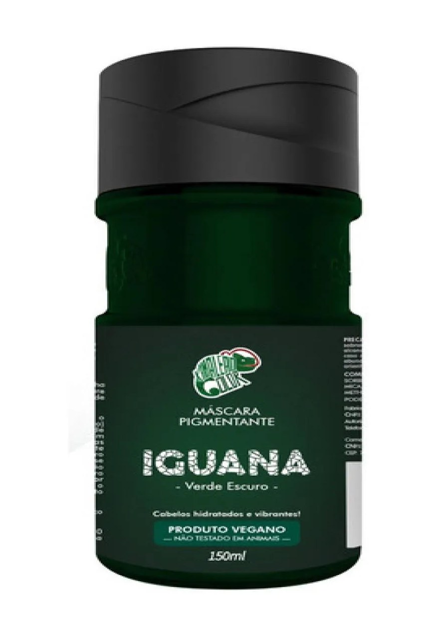 Máscara Tonalizante Iguana Kamaleão Color Verde Escuro 150ml