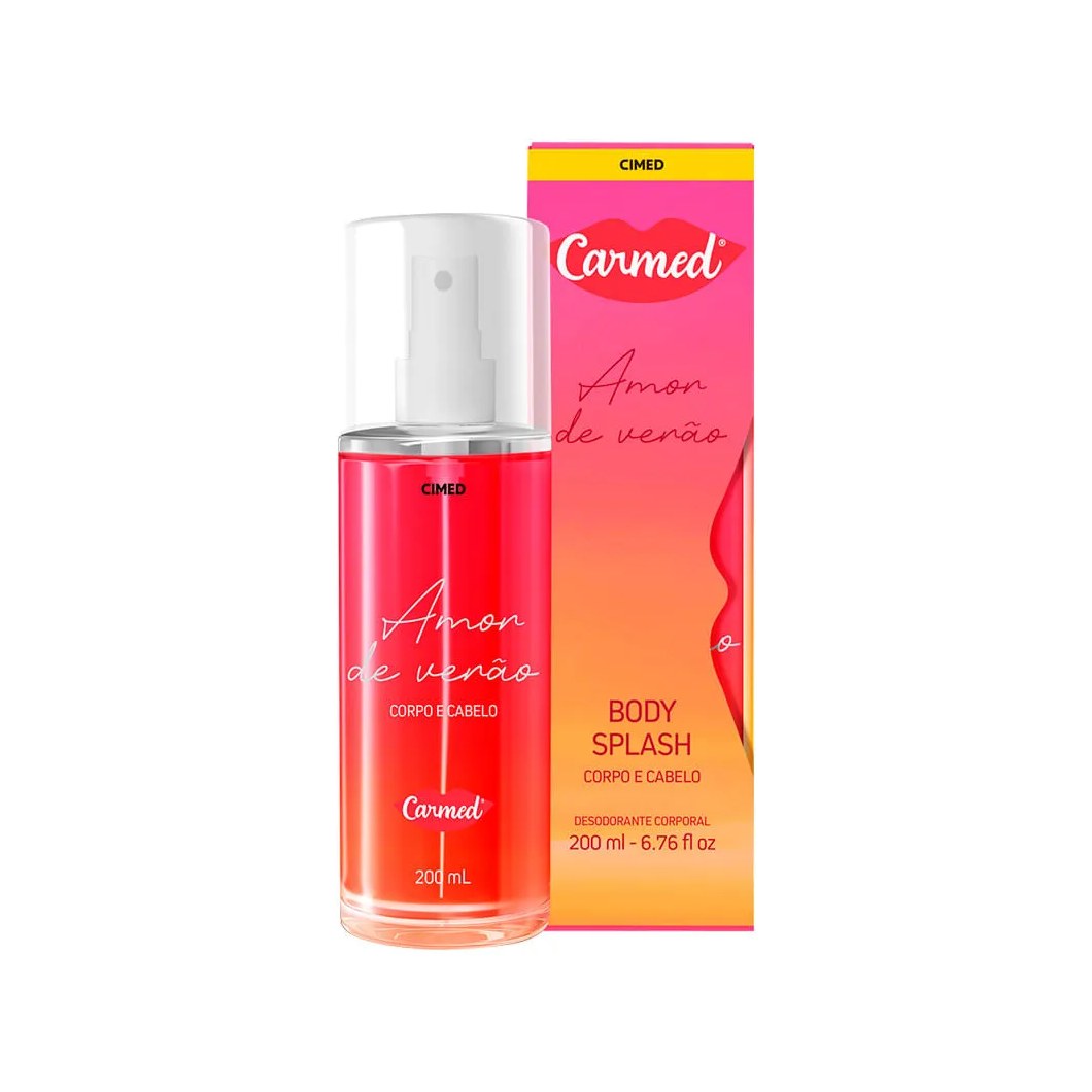 Body Splash Carmed Amor De Verão Corpo E Cabelo 200ml