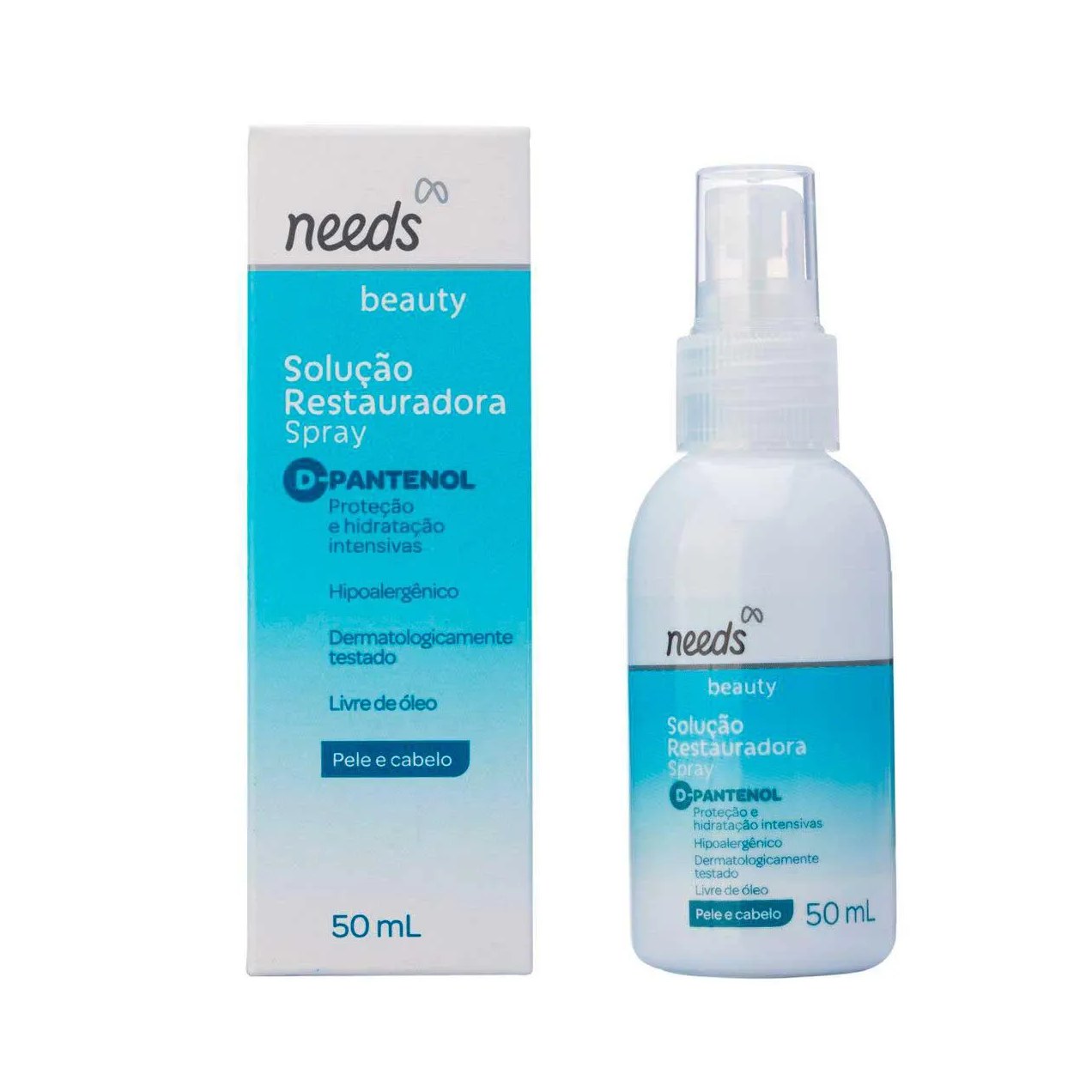 Spray Restaurador Needs Beauty D-Pantenol Pele e Cabelo 50ml