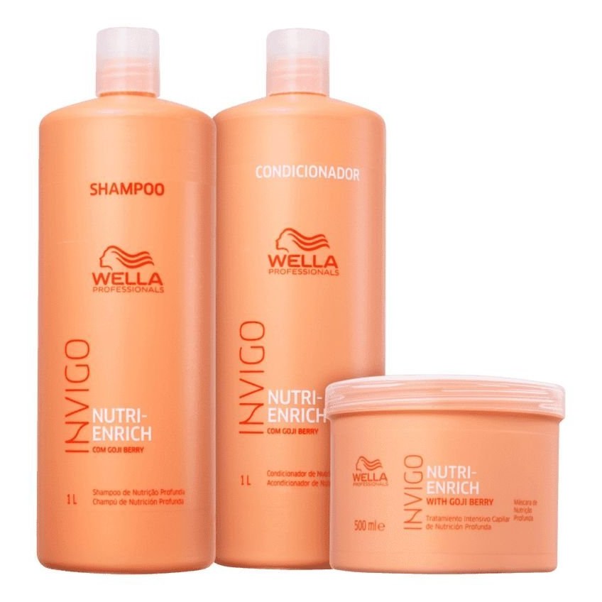 Kit Wella Professionals Invigo Nutri-Enrich Salão Tripla Ação (3 Produtos)