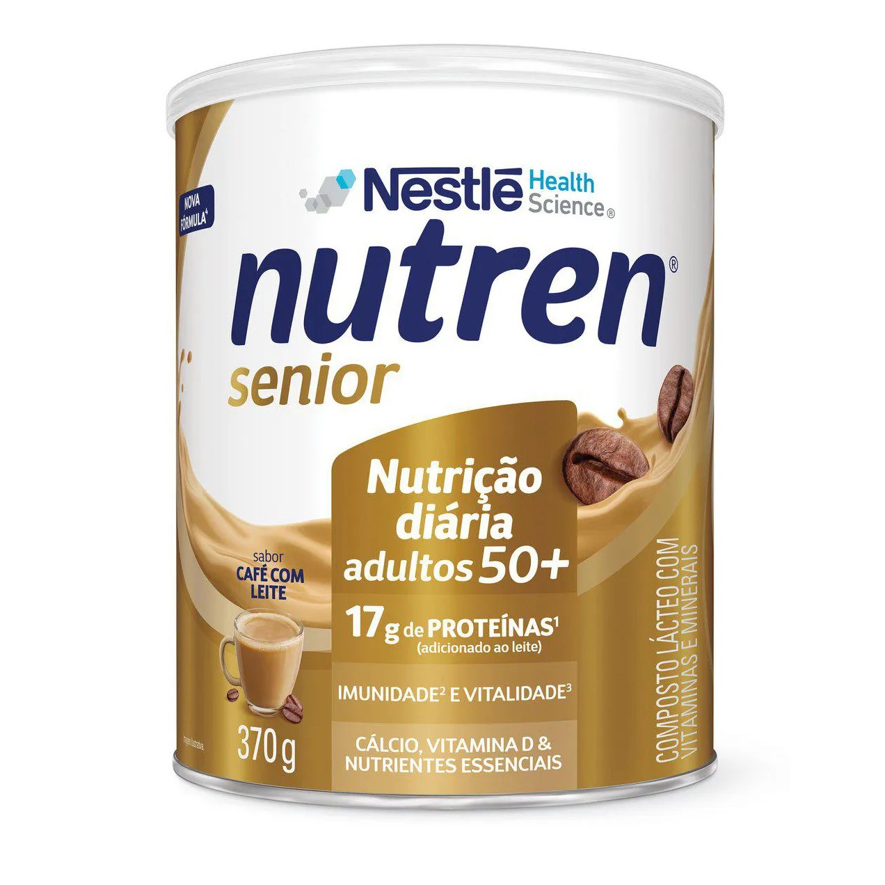 Suplemento Alimentar Nutren Sênior 50+ Café com Leite 370g