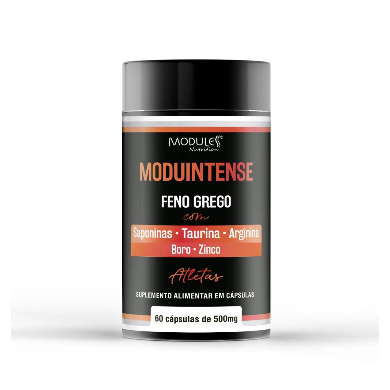 Moduintense Feno Grego + Taurina + Arginina + Boro + Zinco 60caps Moduless sem Sabor