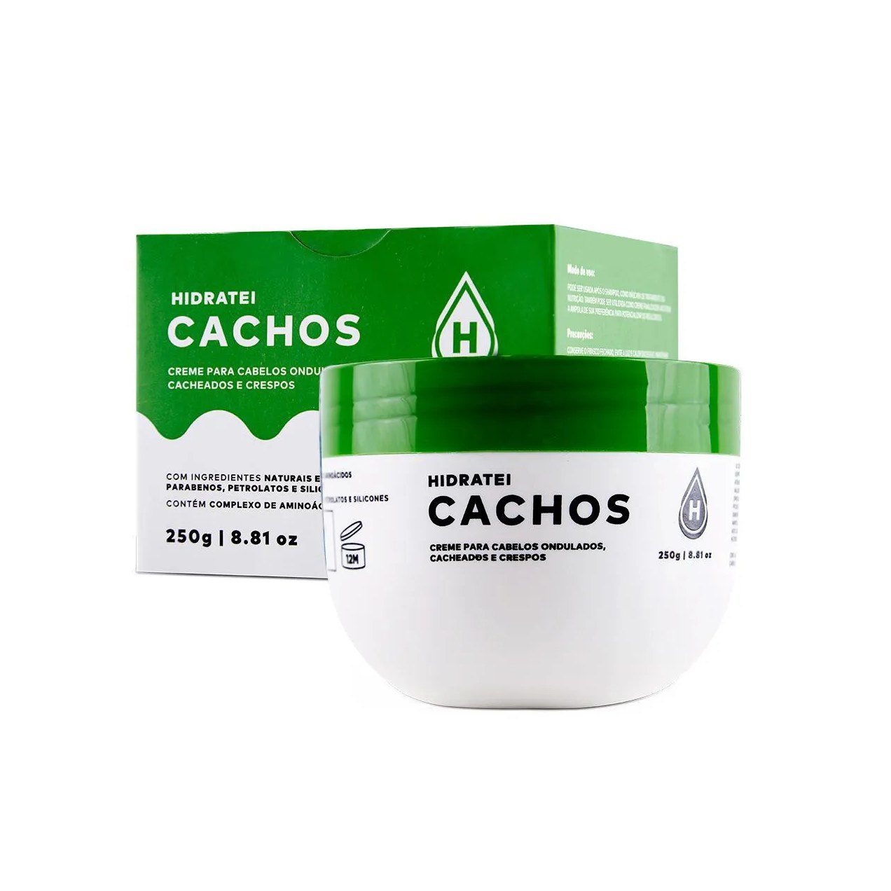 Creme Cabelo Ondulado Cacheado Crespo Hidratei Cachos 250g