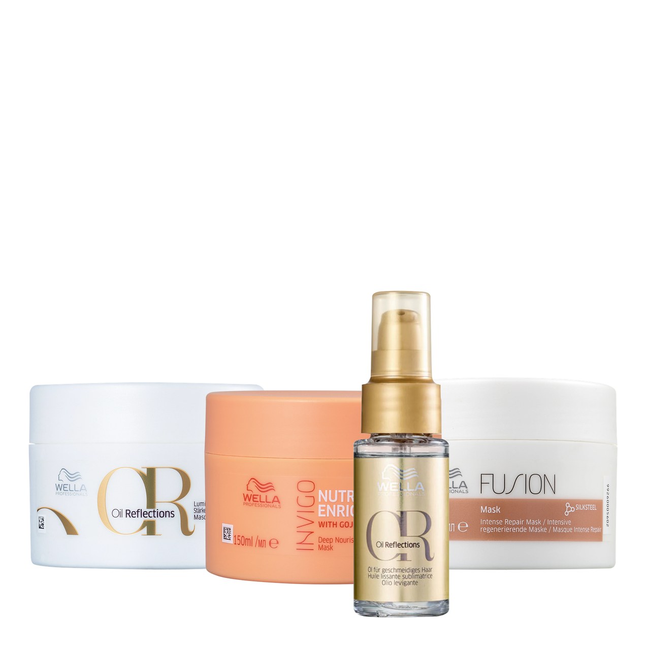 Kit Wella Professionals Cronograma Capilar + Oil Reflections (4 Produtos)