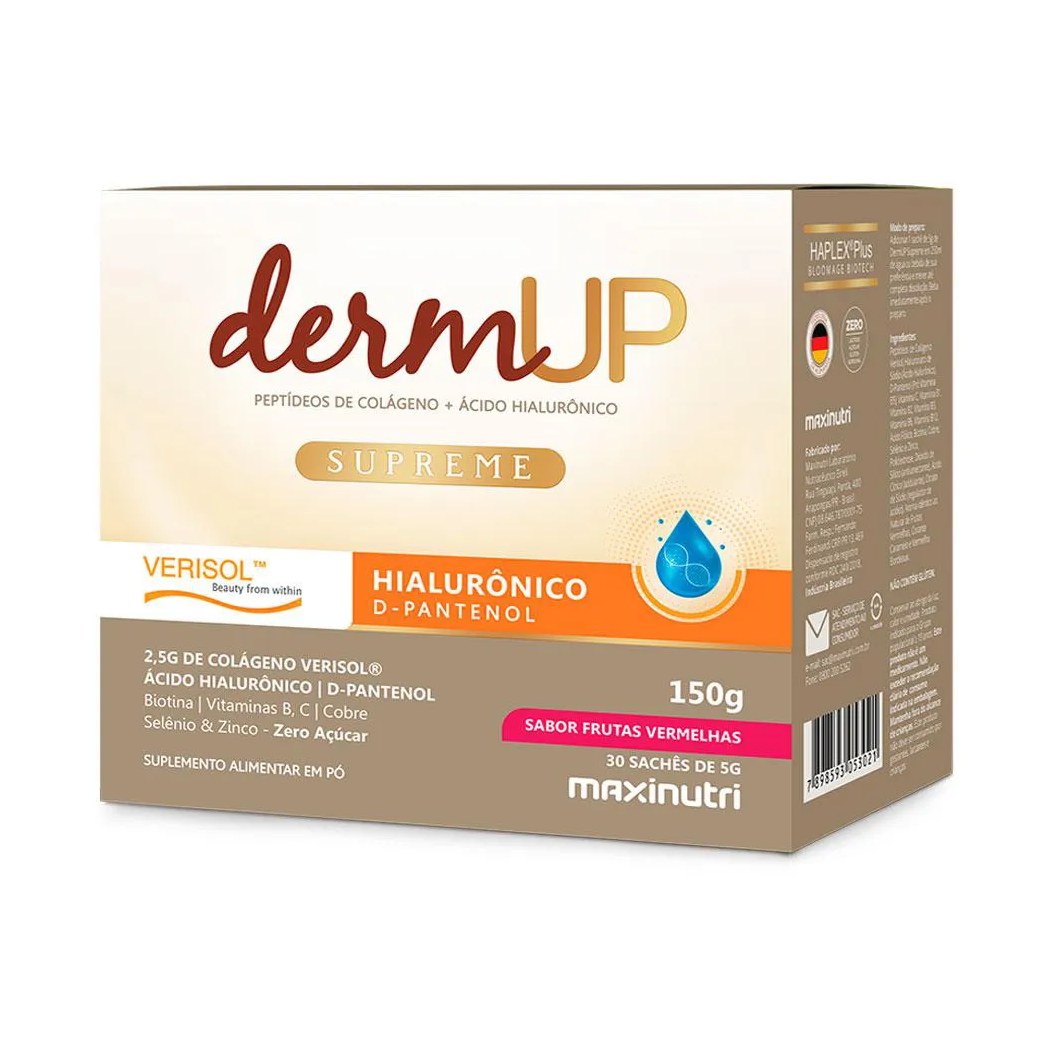 Dermup Supreme Verisol Sache Sabor Frutas Vermelhas Maxinutri