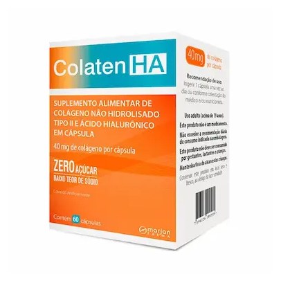 Suplemento Alimentar Colaten HA Colágeno Não Hidrolisado Tipo II – 60 cápsulas