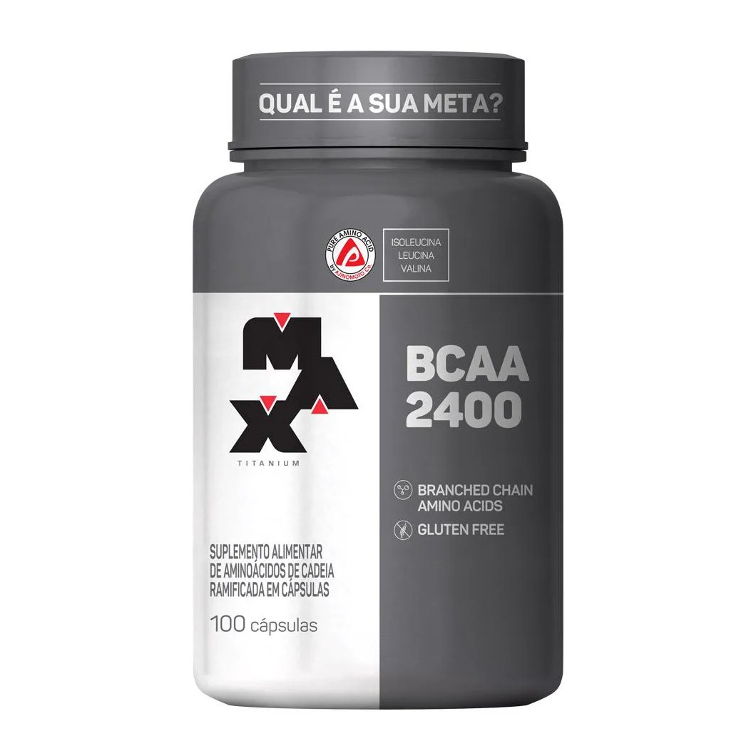 Bcaa Max Titanium 2400mg 100 cápsulas