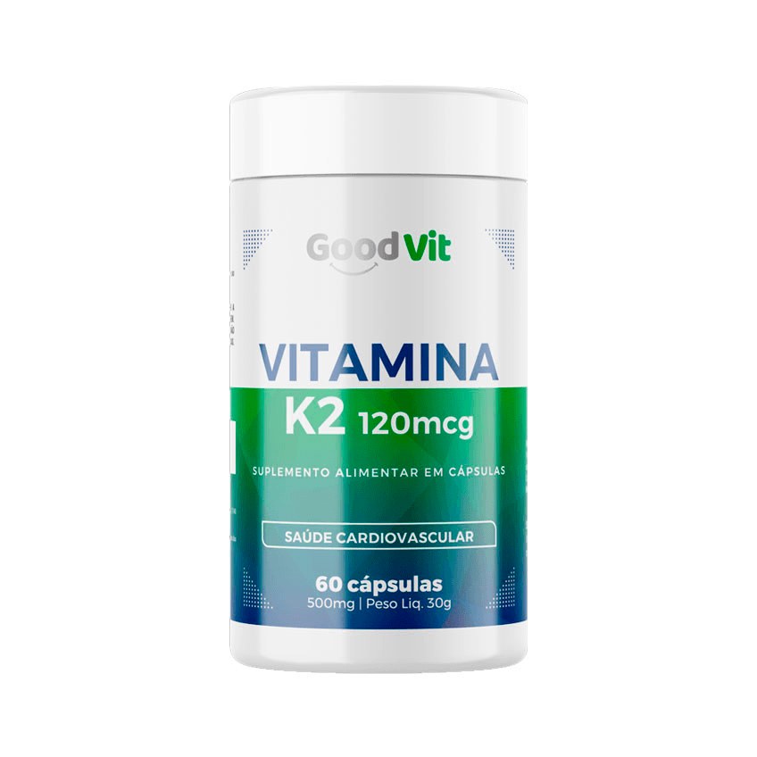 Vitamina K2 120mcg Suplemento Alimentar 60 Cápsulas 500mg Good Vit
