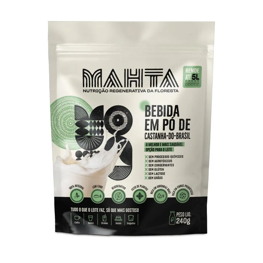 Bebida em Pó de Castanha-Do-Brasil Mahta 240G