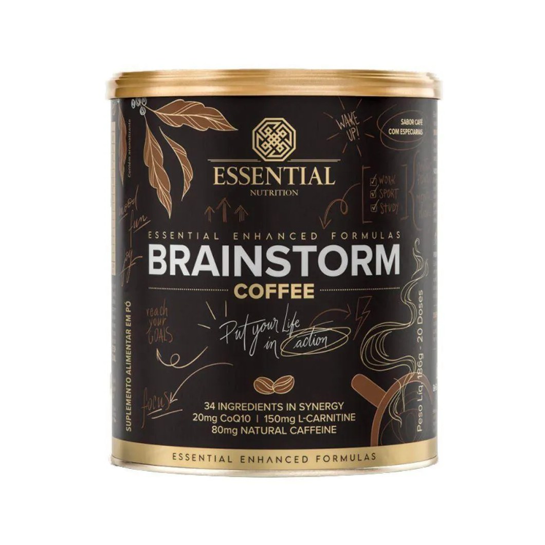 Brainstorm Coffe 186g Sabor Café com Especiarias