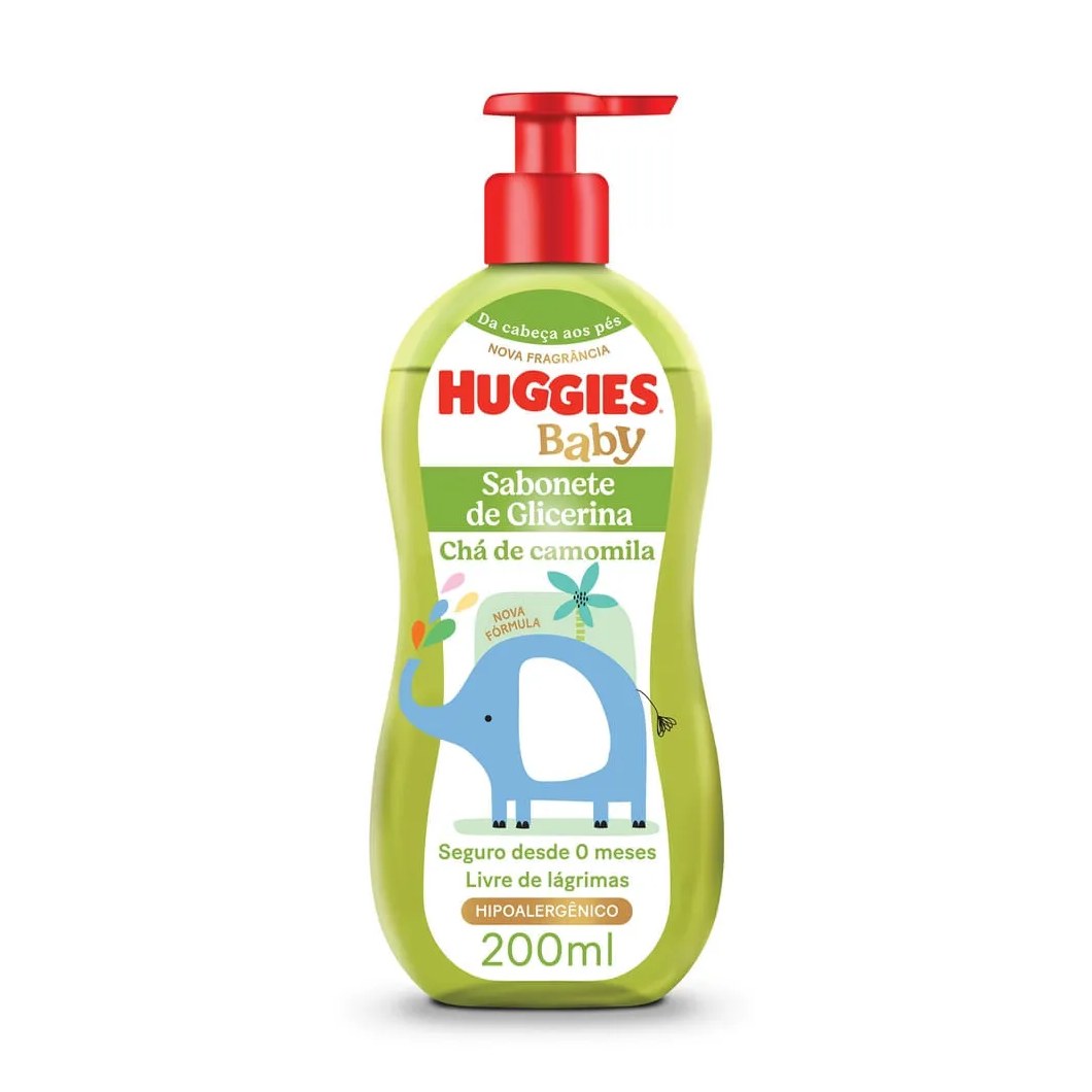 Sabonete Líquido Huggies Recém-nascido Camomila 200ml