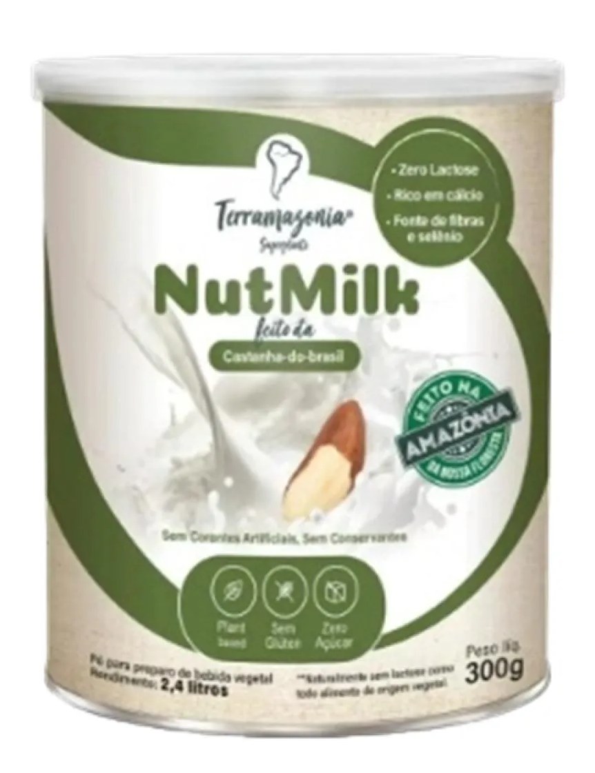 Bebida Vegetal de Castanha do Pará em Pó Nutmilk Terramazonia 300g