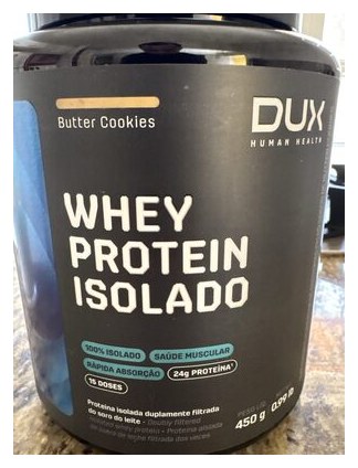 DUX Human Health Whey Protein Isolado Sabor Bitter Cookies