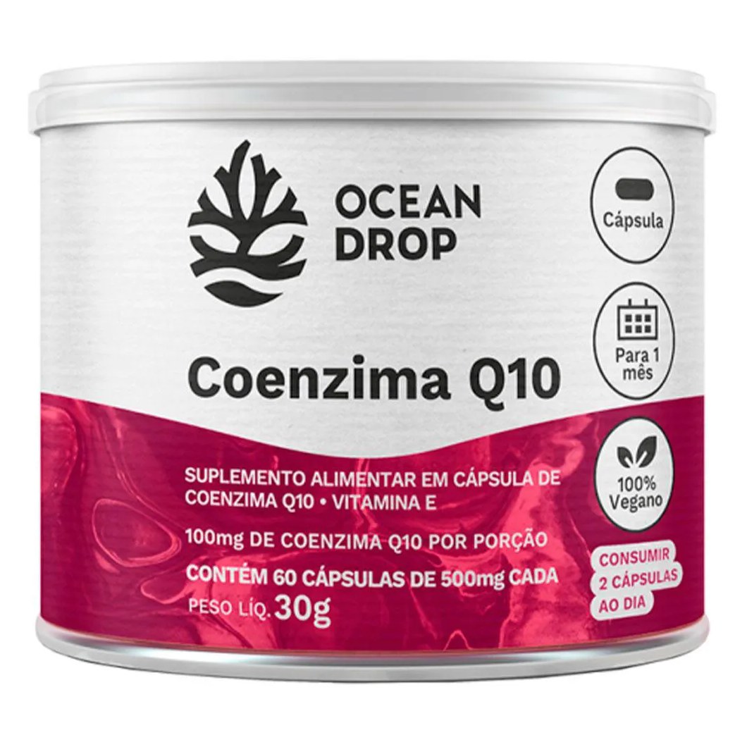 Coenzima Q10 + Vitamina e (60 Cápsulas) – Ocean Drop