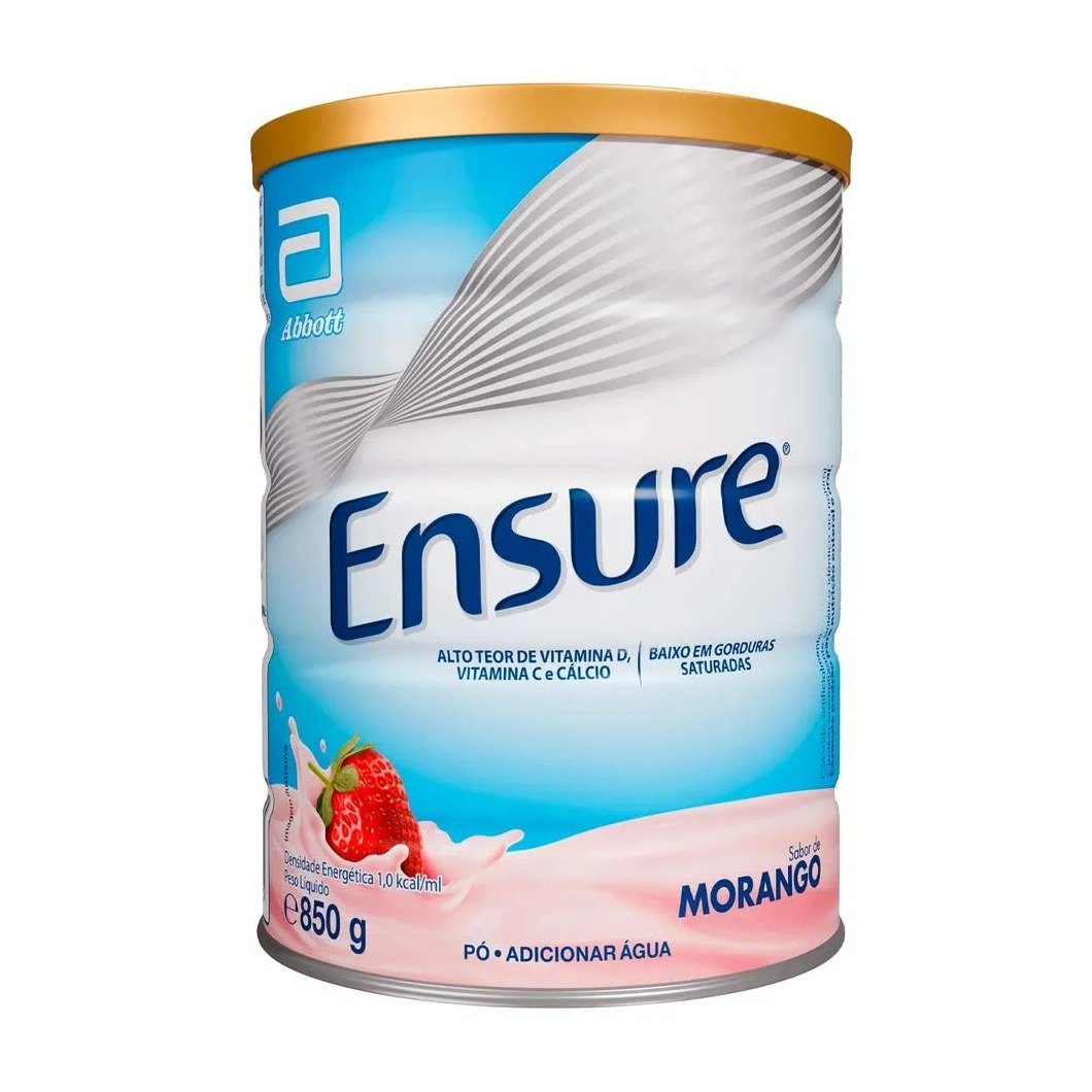 Complemento Alimentar Ensure Morango 850g