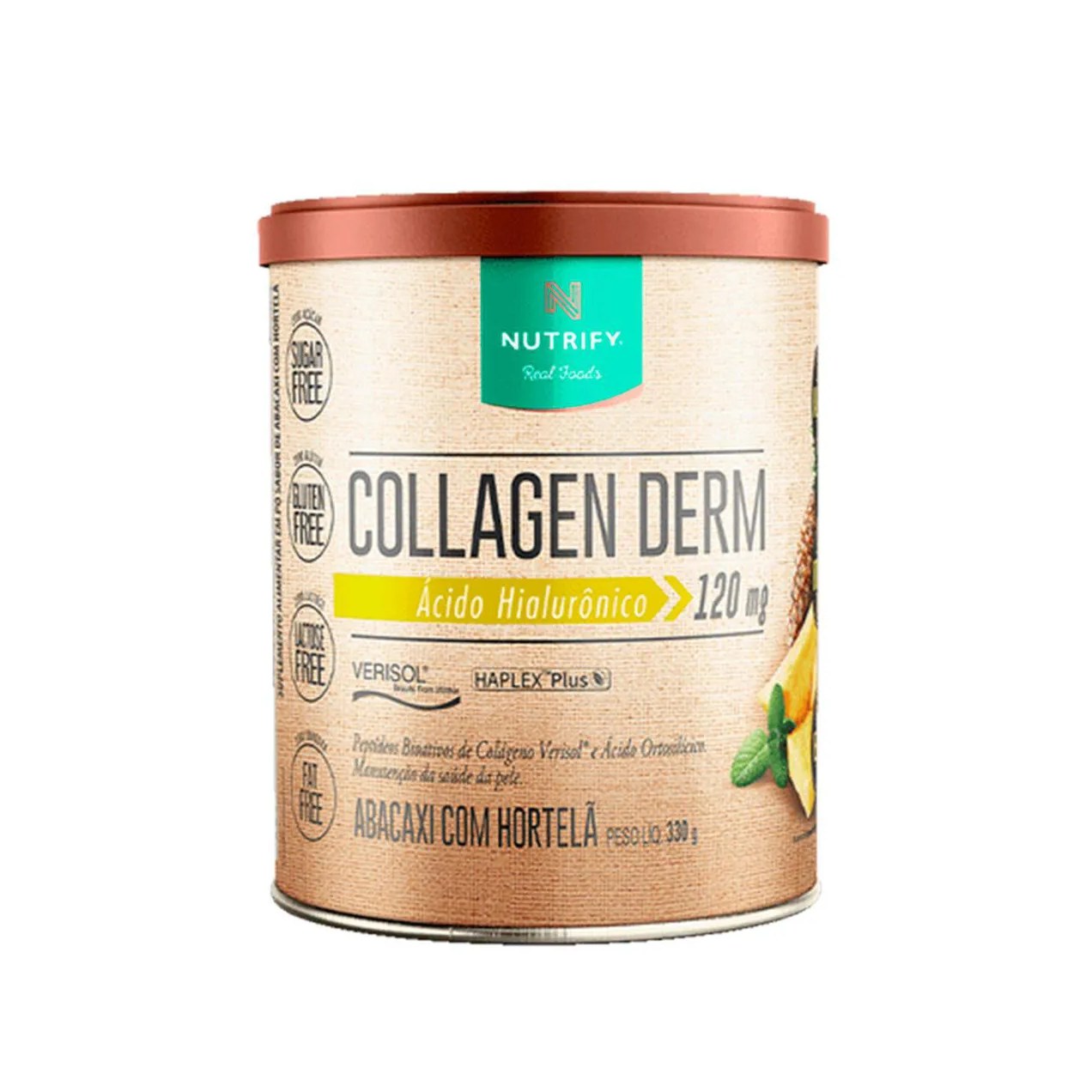 Colágeno Hidrolisado Nutrify Collagen Derm Abacaxi com Hortelã 330g