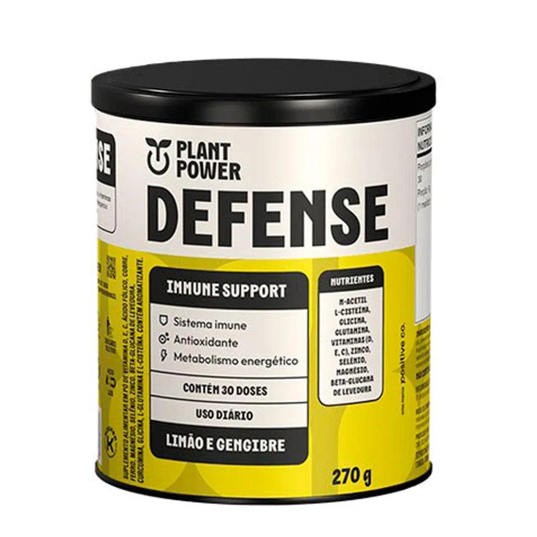 Defense Limão e Gengibre Plant Power 270g U Unica
